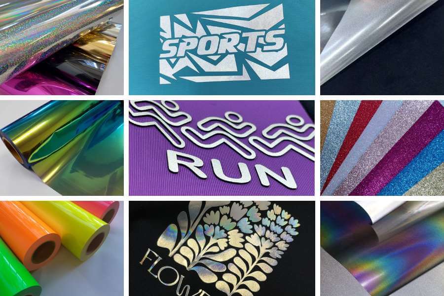 arte com várias aplicações de filme de recorte