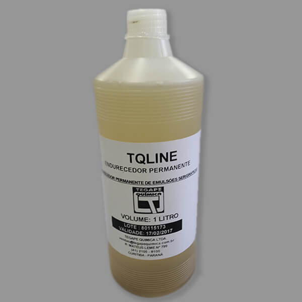 Frasco de um 1 litro do endurecedor para serigrafia.