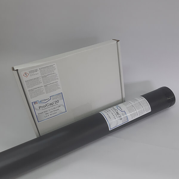 Filmes capilares para serigrafia - Matriz de espessura uniforme e constante